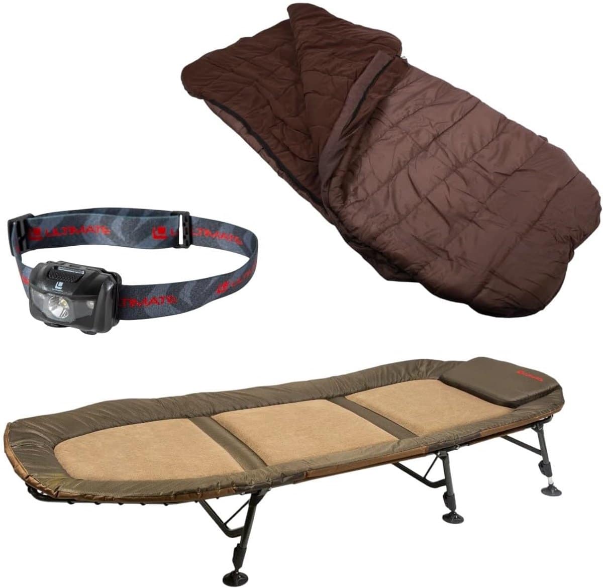 kampeerbed set karper ligbed vissen buiten inclusief
