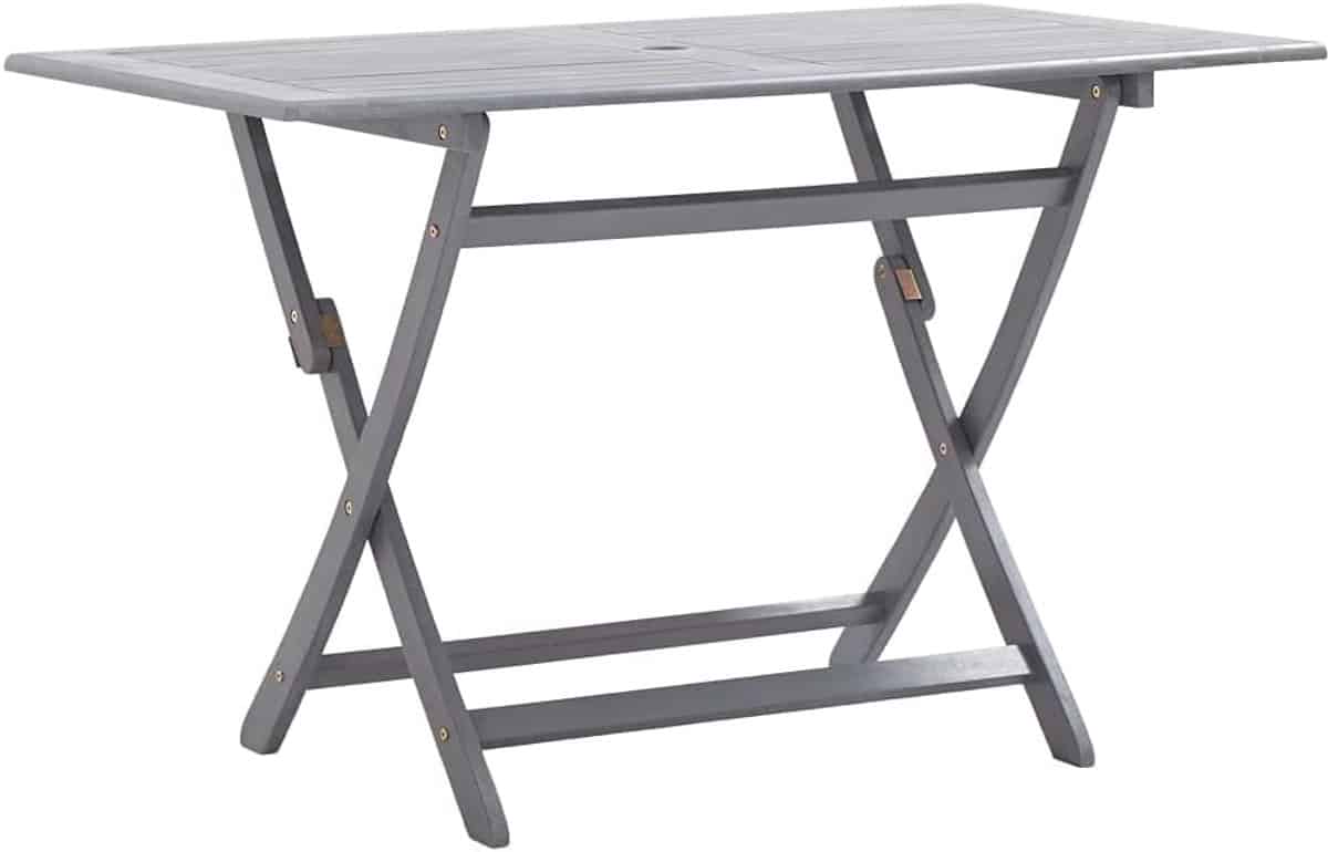klaptafel acaciahout buiten eettafel terras dineren gat