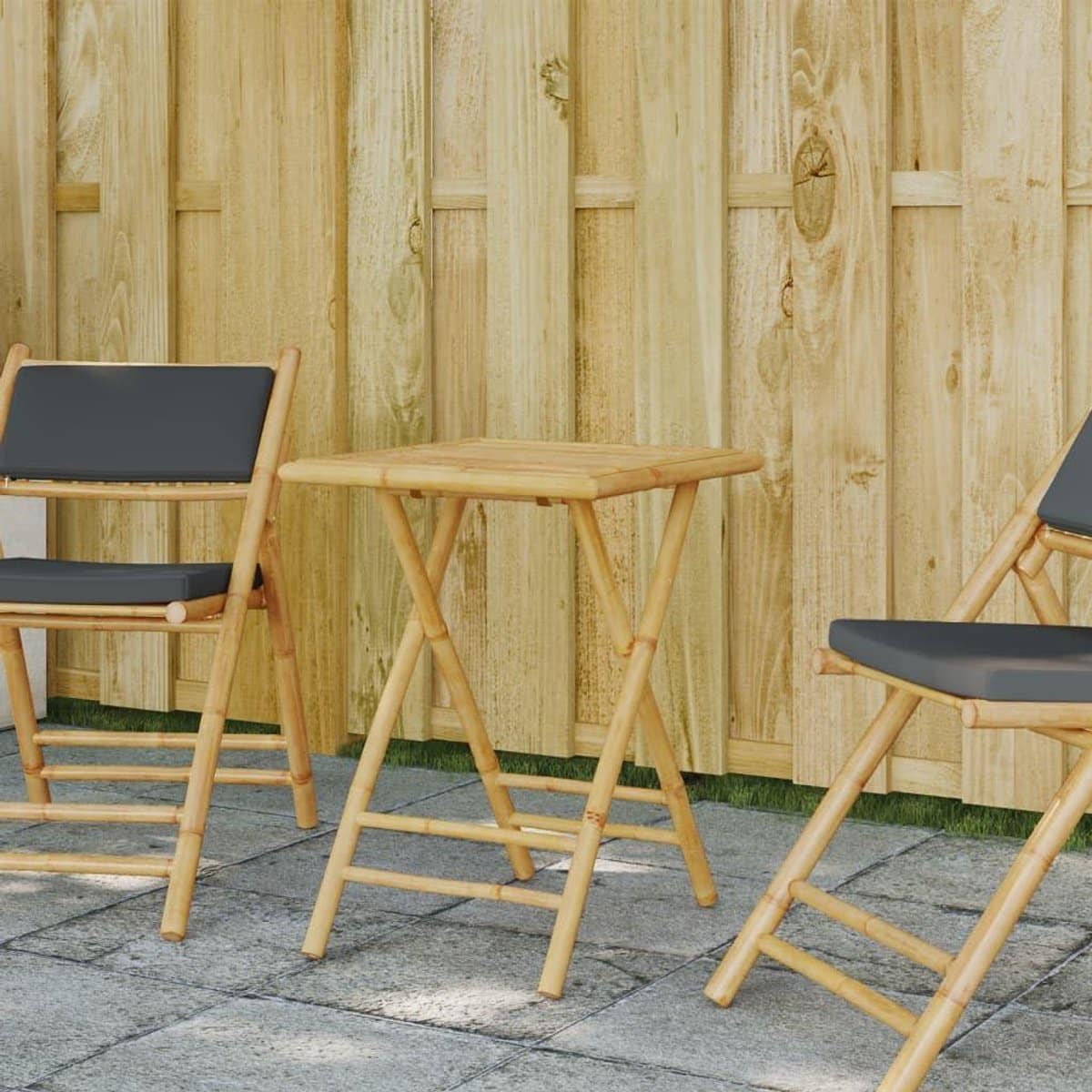 klaptafel bamboe opvouwbare tafel buiten zitten latten