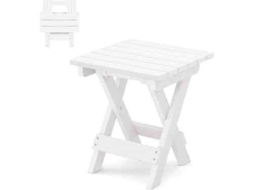 Klaptafel Buiten - Terrastafel Tuin - Flexibele Opbergruimte - Weerbestendig