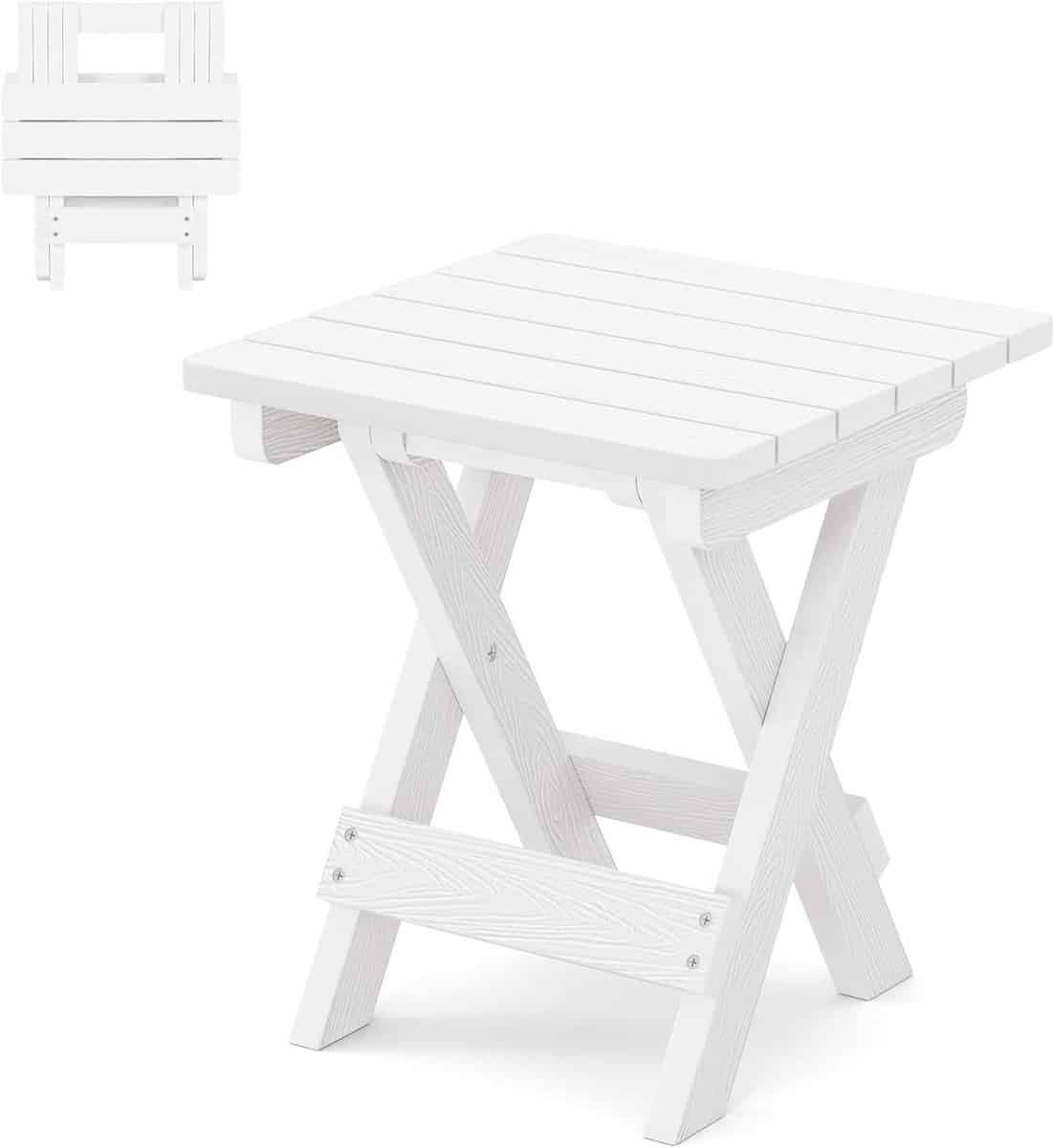 klaptafel buiten terrastafel tuin flexibele opbergruimte weerbestendig