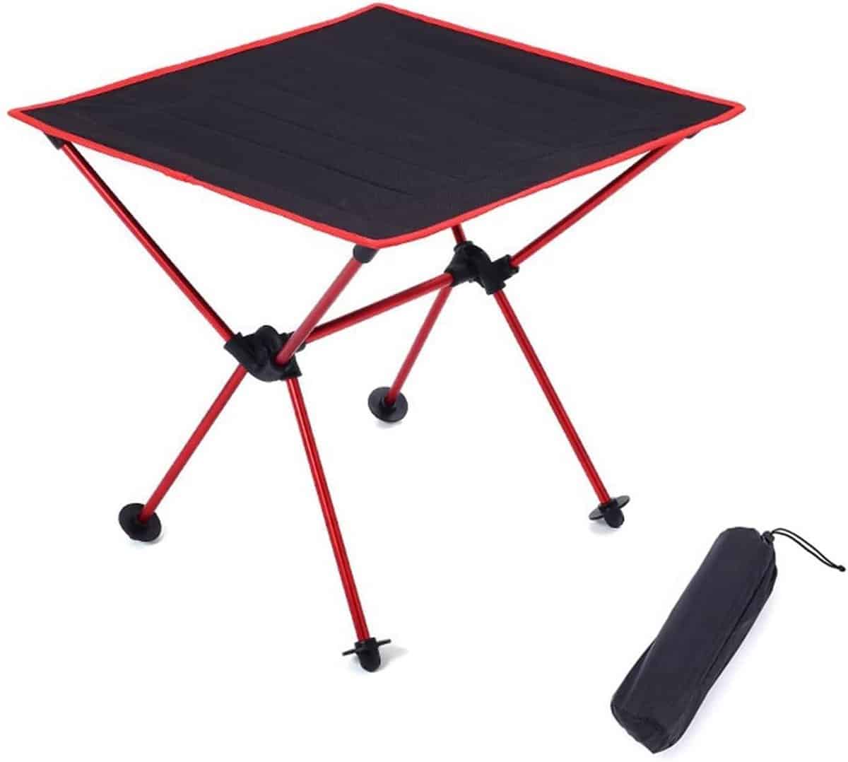 klaptafel compacte tafel outdoor activiteiten lichtgewicht aluminium