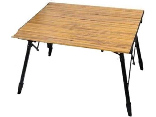 Klaptafel Hout - Draagbare Tafel - Buiten Maaltijden - Verstelbaar