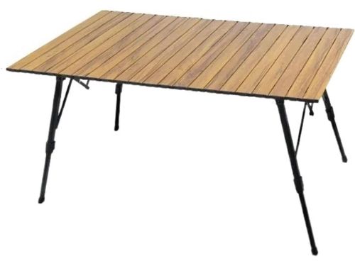 Klaptafel Hout - Draagbare Tafel - Outdoor Eten - Verstelbare