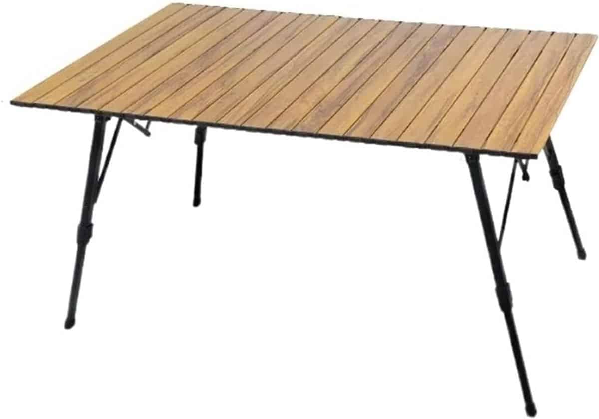 klaptafel hout draagbare tafel outdoor eten verstelbare