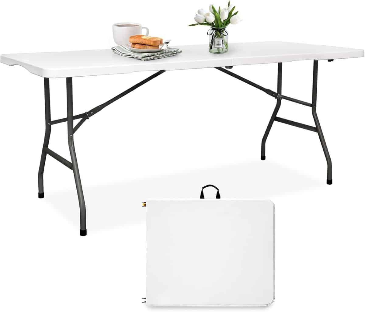 klaptafel kunststof opvouwbare tafel feesten en bijeenkomsten