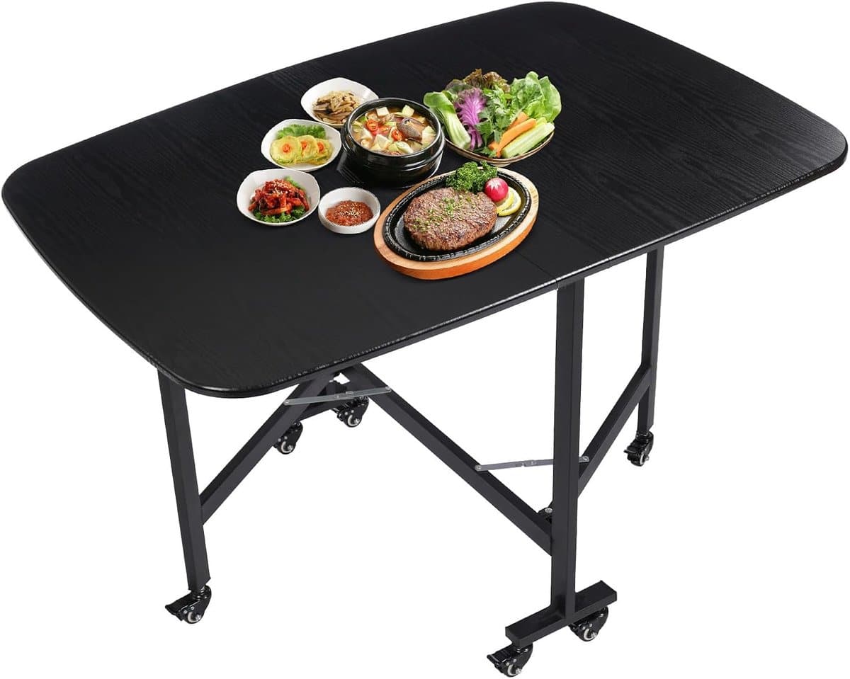 klaptafel met wieltjes eetkamertafel voor 4 personen