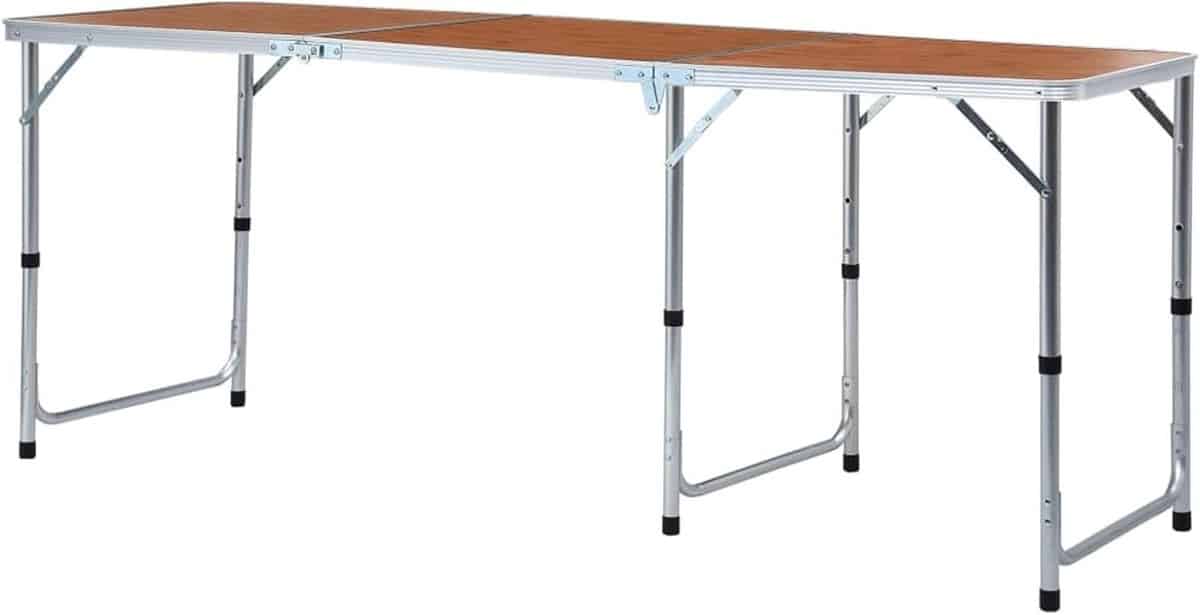 klaptafel picknicktafel buitenactiviteiten in hoogte verstelbaar