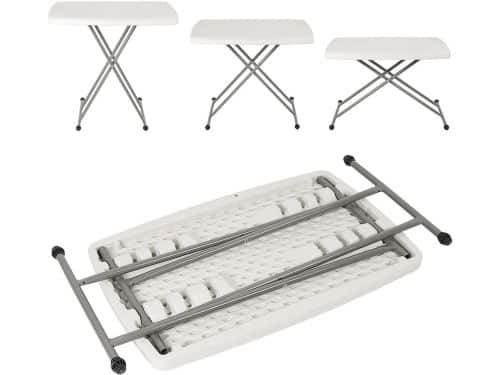 Klaptafel - Reistafel bijzettafel - Buitenactiviteiten kamperen - In hoogte