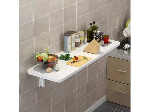 Klaptafel Wandmontage - Opvouwbare Tafel - Ruimtebesparend Werken - Robuuste