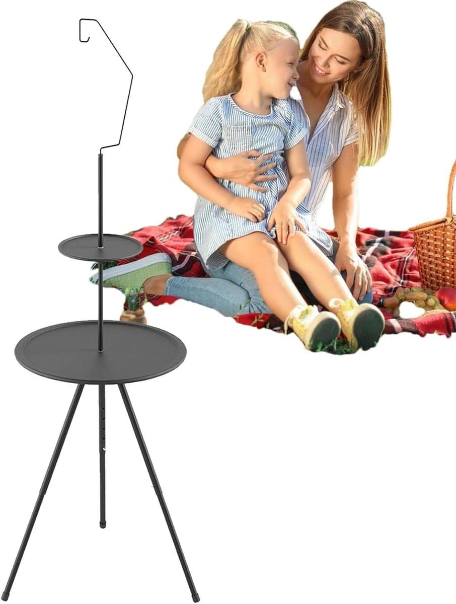 kleine ronde klaptafel opvouwbare tafel buitenactiviteiten organiseren