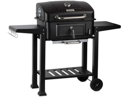 LeeuwenChoice® BBQ Pro Serie - Houtskool BBQ Wagen - Met