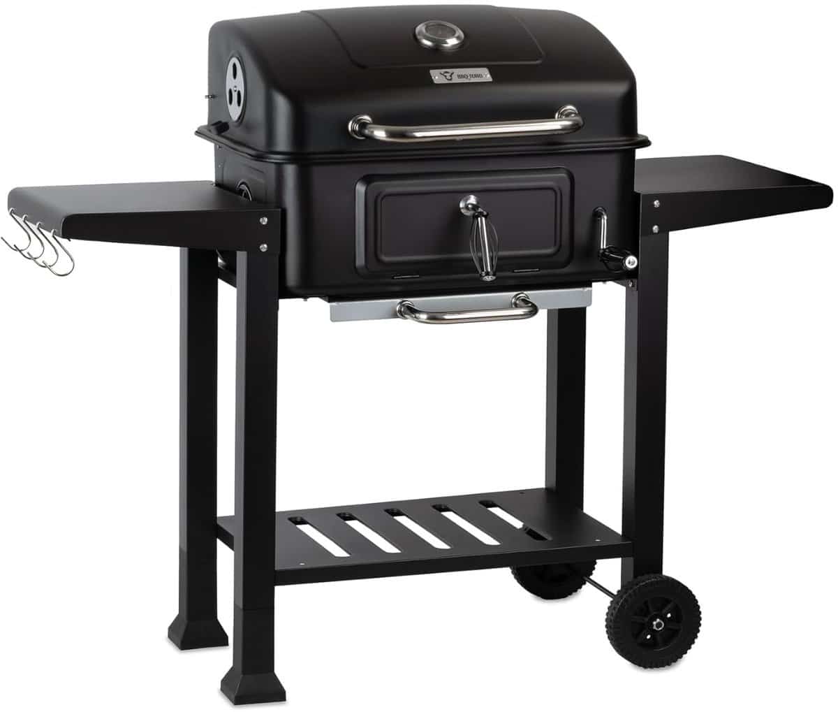 leeuwenchoice® bbq pro serie houtskool bbq wagen met