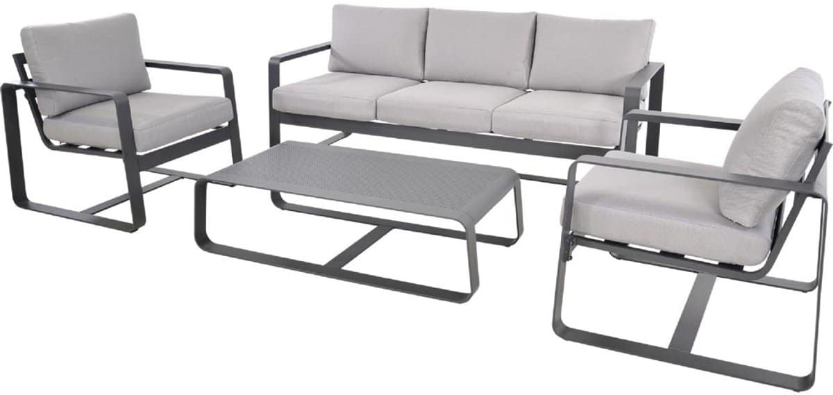 lesli living loungebank belezza antraciet 194x78x73cm