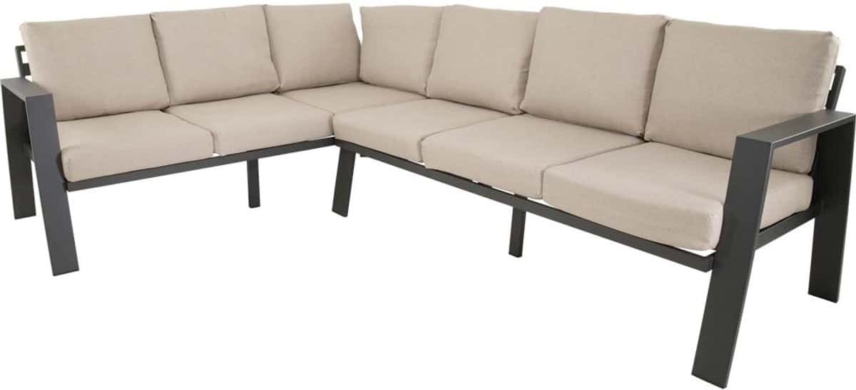 lesli living loungebank estoril antraciet 213x86x80,5cm