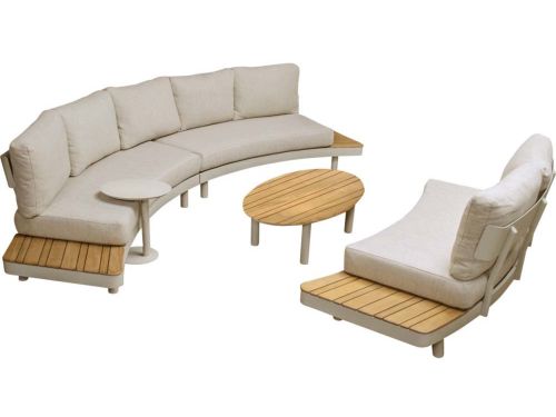Lesli Living - Loungebank Lounza - Beige - 110x69x35cm