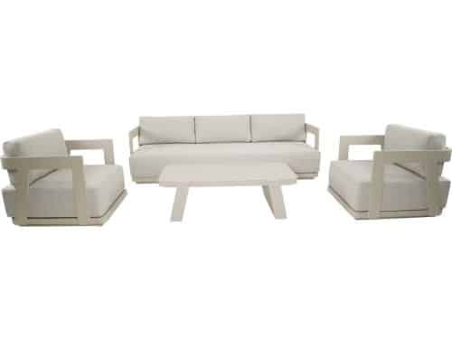 Lesli Living - Loungebank Makai - Beige - 229x86,5x62,5cm