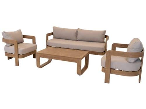 Lesli Living - Loungebank Mylo - Beige - 185x72,5x66cm