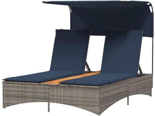 Ligbed 2-persoons - Dubbele chaise longue - Buiten ontspannen