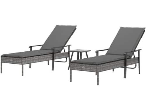 Ligbedden met tafel - Terrasstoel Tuinstoel - Buiten Ontspannen