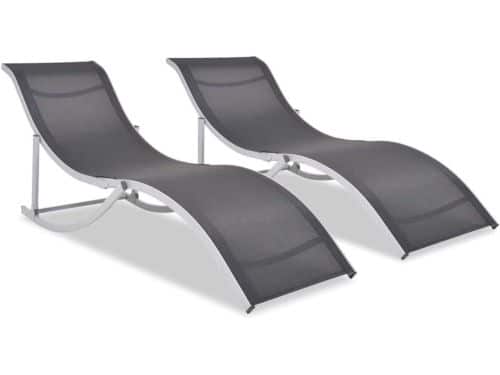 Ligbedden Set - Tuinstoelen - Ontspannen Buiten - Inklapbaar Aluminium