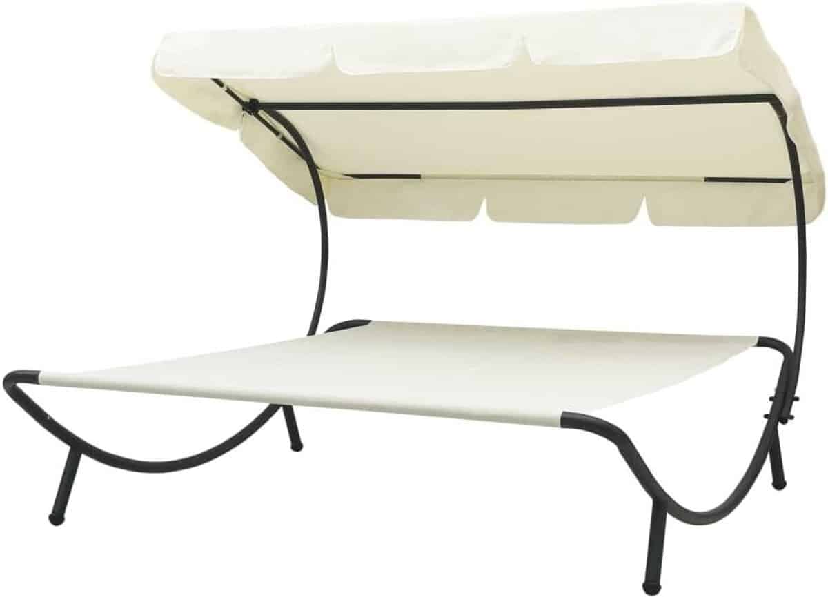 loungers met canopy loungebed ligbed ontspannen in de
