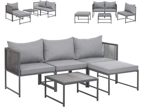 Loungeset Tuinmeubelen - Modulaire Bank - Buiten Ontspannen - Flexibel