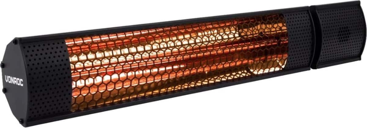 lowglare element heater 2000w 2 warmteniveaus