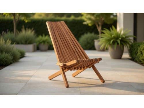 Luxe Dubbele Acacia Houten Tuinligstoelen Set van 2