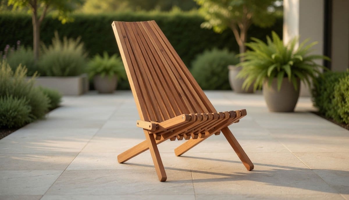 luxe dubbele acacia houten tuinligstoelen set van 2