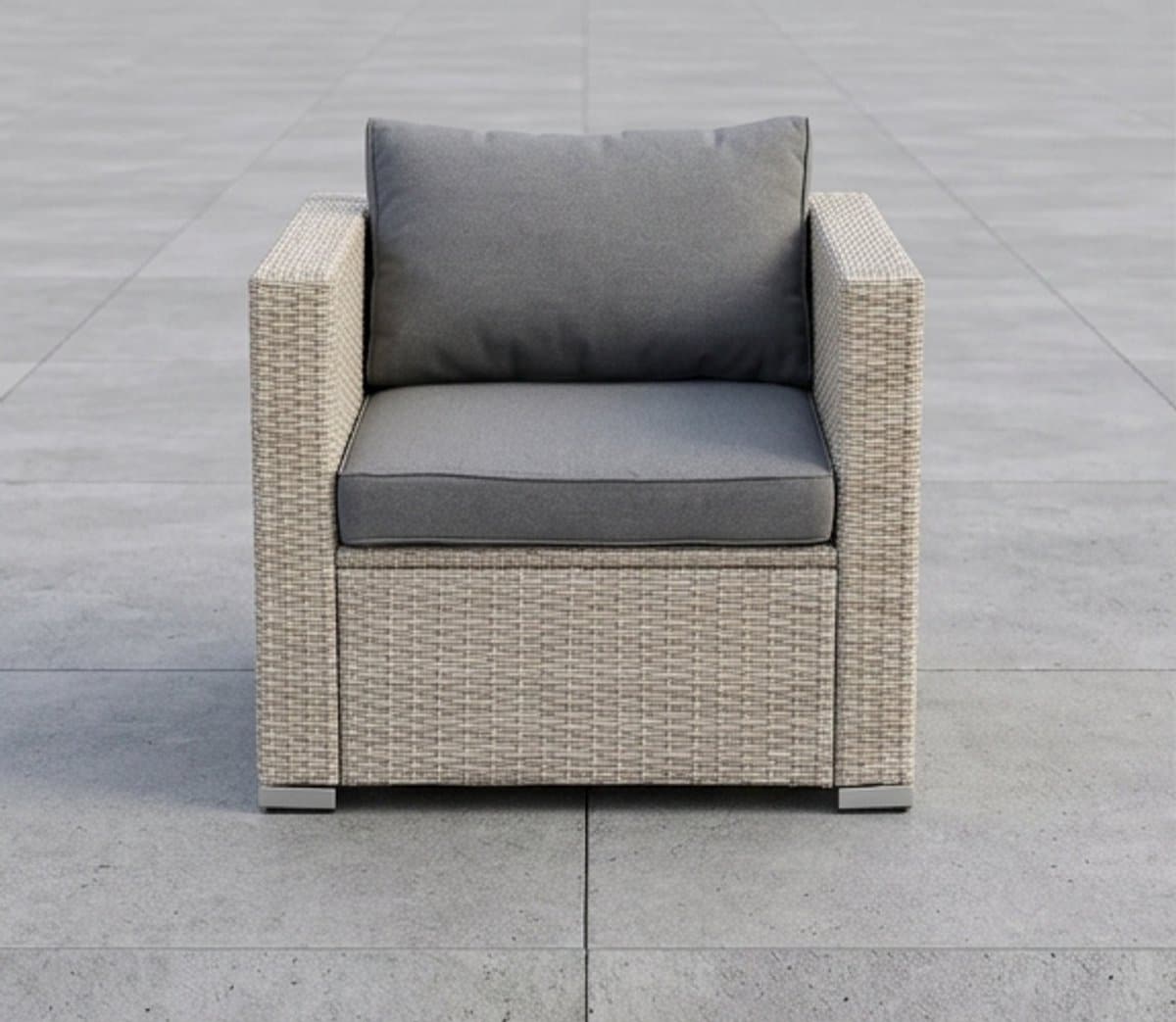 luxe polyrattan lounge fauteuil tuinstoel comfortabele outdoor lounge chair