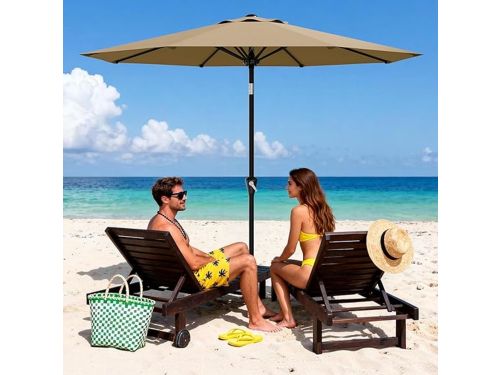 Luxe Stokparasol - Ø 300 cm (10FT) - Kantelbaar met