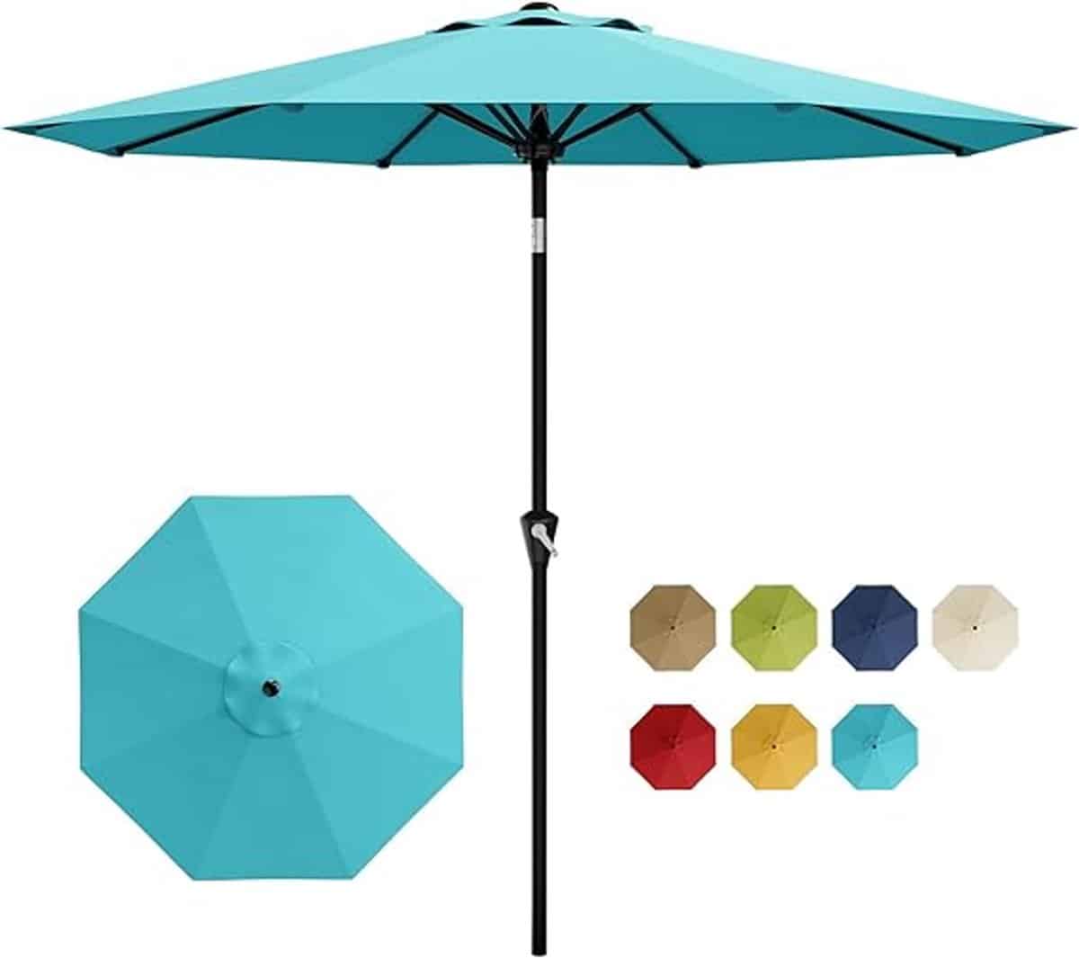 luxe stokparasol Ø 300 cm (10ft) kantelbaar met