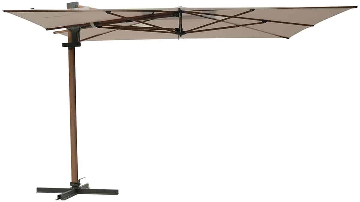 madison braga zweefparasol 355×300 cm mellow champagne olefin