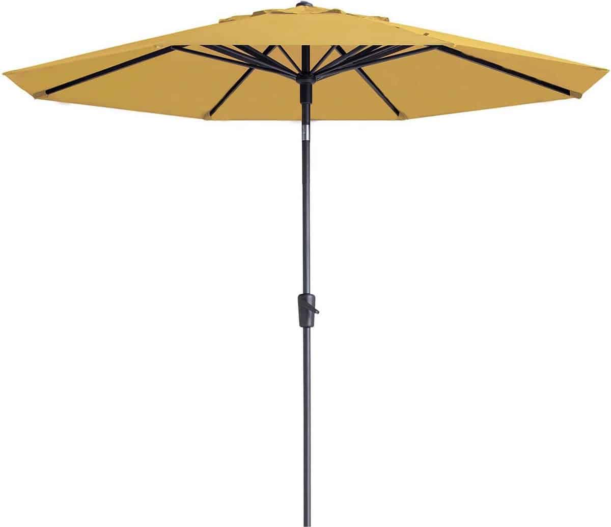 madison paros 2 luxe stokparasol 300 cm. geel