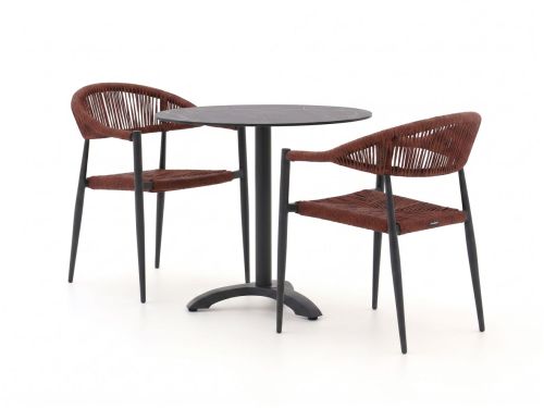 Manifesto Belpasso/Lisio ø80cm dining tuinset 3-delig stapelbaar - Laagste prijsgarantie!