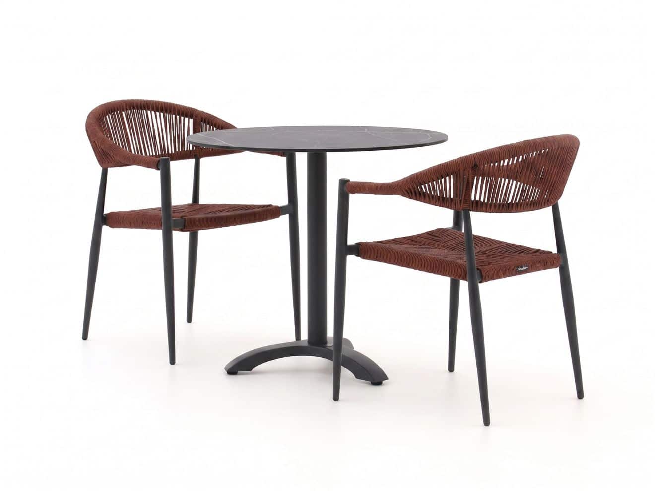 manifesto belpasso/lisio ø80cm dining tuinset 3 delig stapelbaar laagste prijsgarantie!