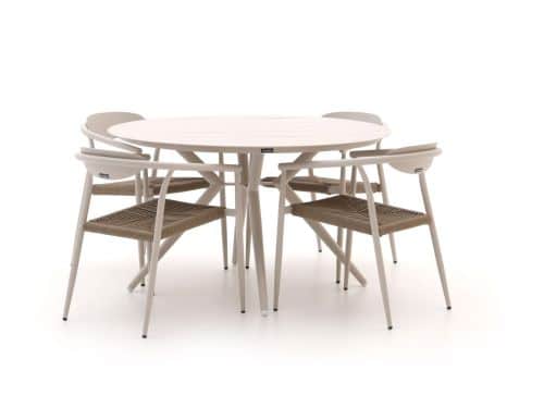 Manifesto Cavone/Sora ø 127cm dining tuinset 5-delig stapelbaar - Laagste prijsgarantie!