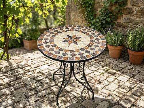 Mediterra Mosaic Bistroset 3-Delig - Luxe Mozaïek Balkonset met 2