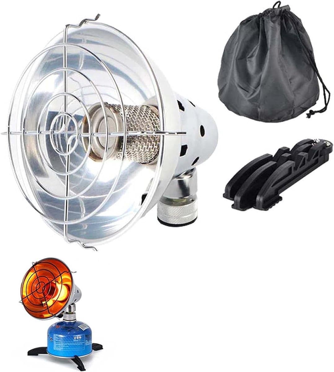 mini terrasverwarmer draagbare gasverwarmer buiten verwarmen roestvrij