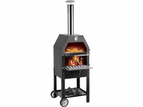 MiShar Luxe BBQ - Pizza Oven - 2-in-1 - Houtoven