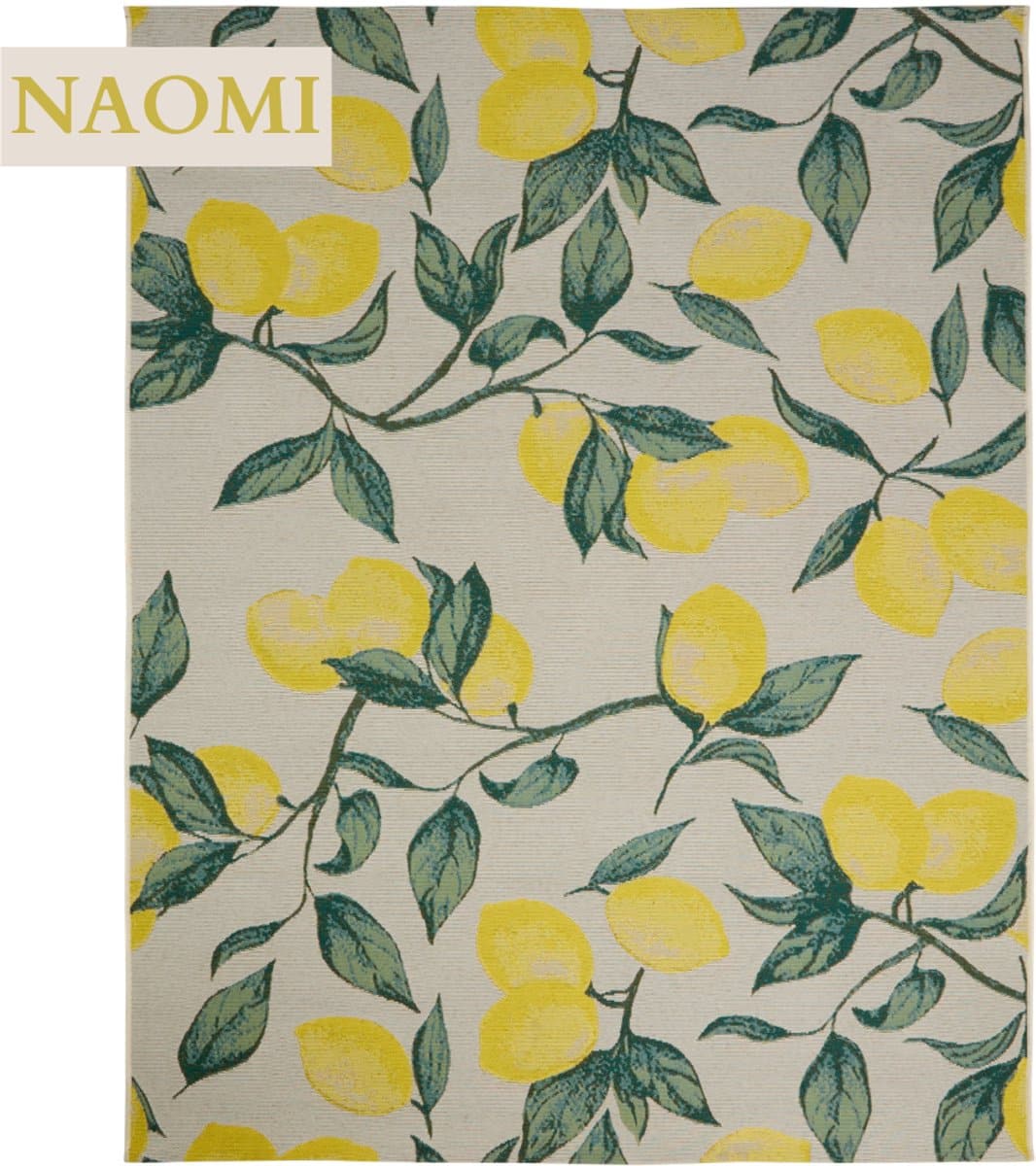 misou vloerkleed 200x300cm creme/geel voor binnen
