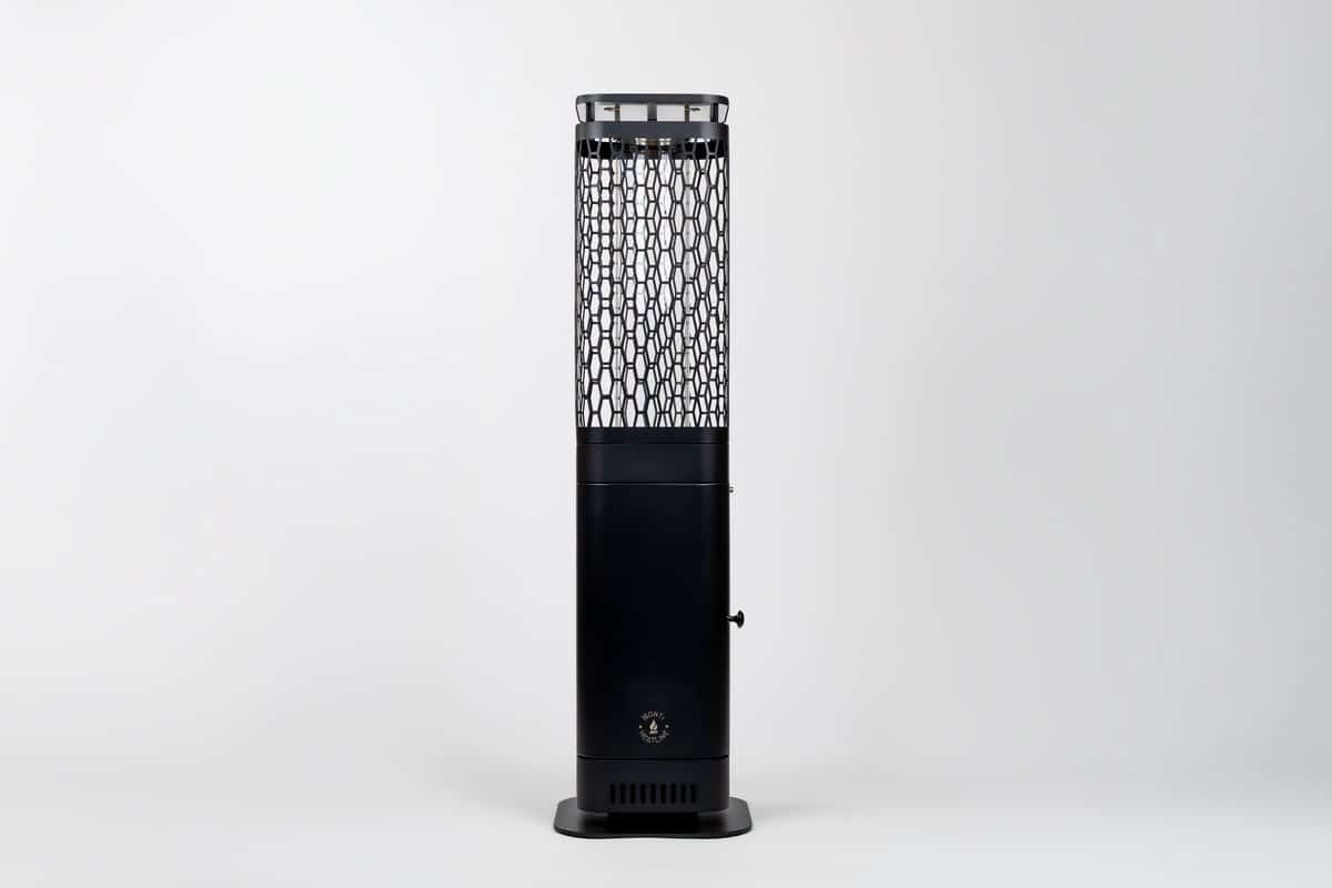 monti heatline blaze black pellet terrasverwarmer