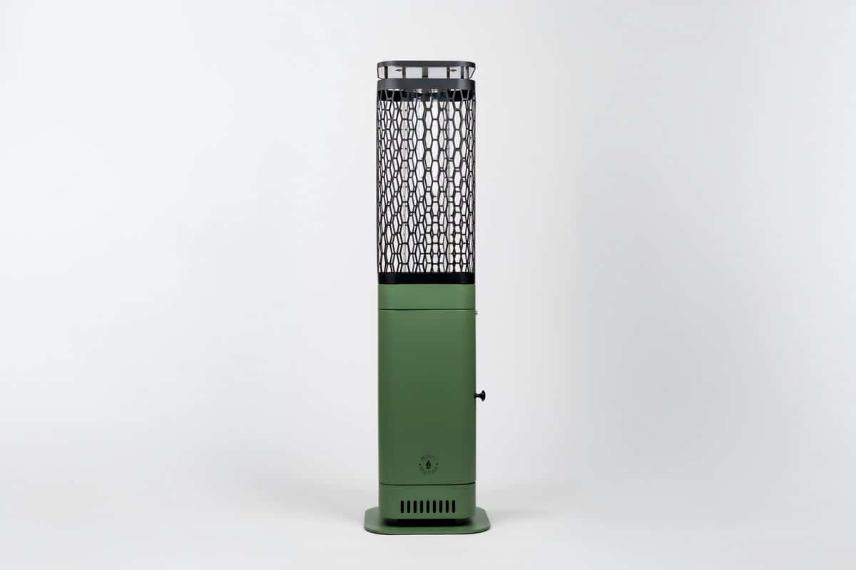 monti heatline blaze green pellet terrasverwarmer