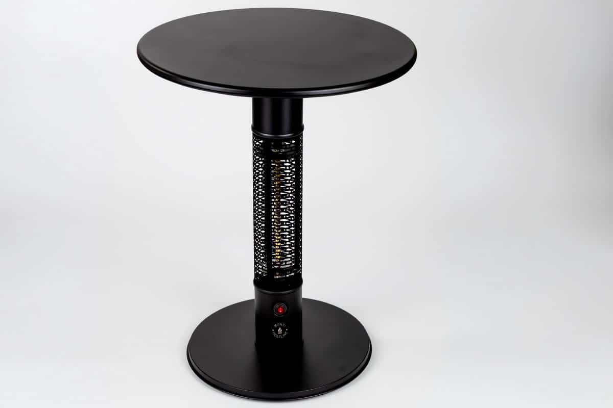 monti heatline pulse black elektrische terrastafel met heater