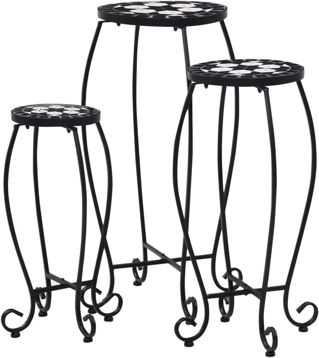 mozaïek tafels keramische bijzettafels tuin decoratie set