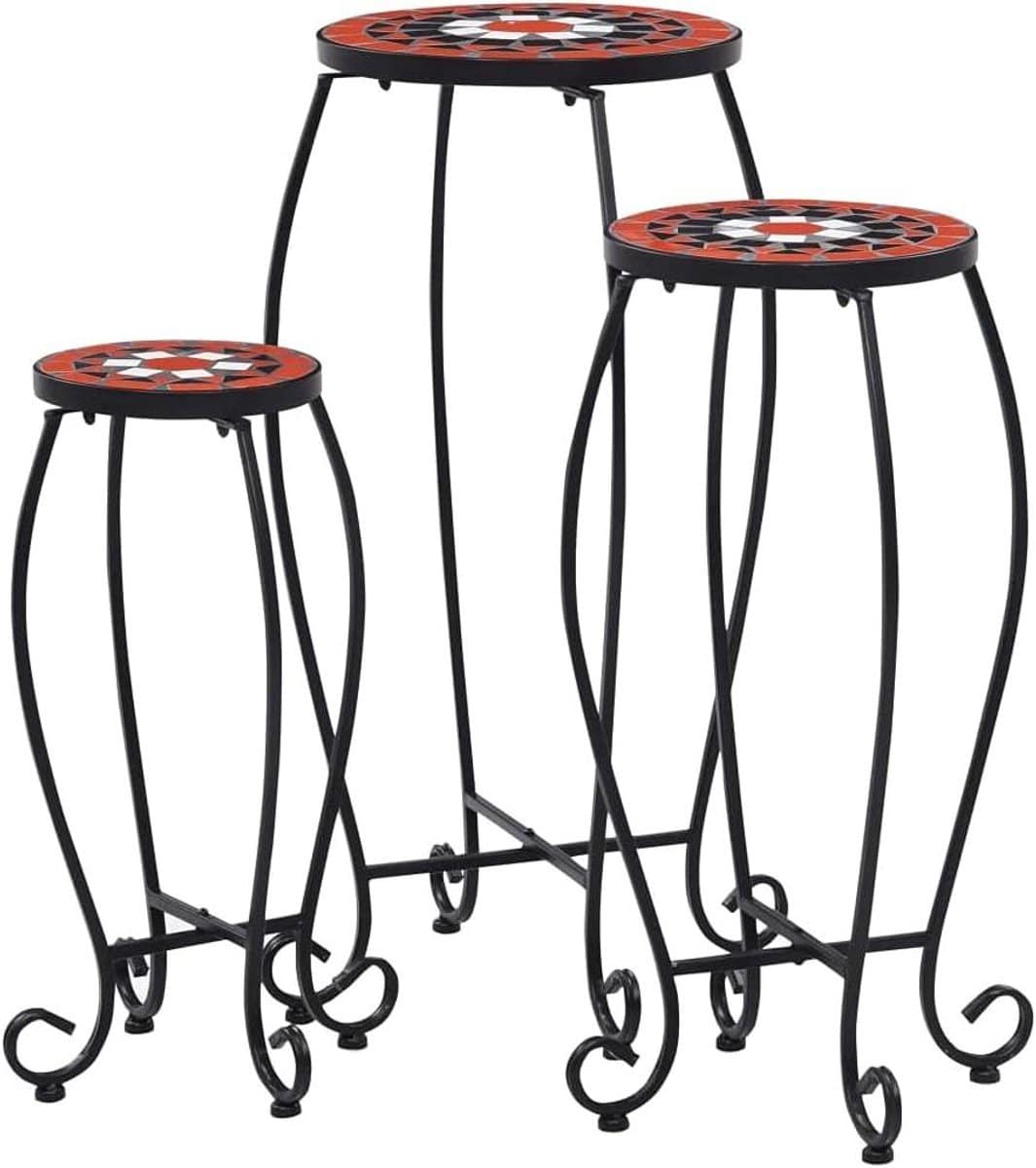mozaïek tafels keramische bijzettafels tuin decoreren set