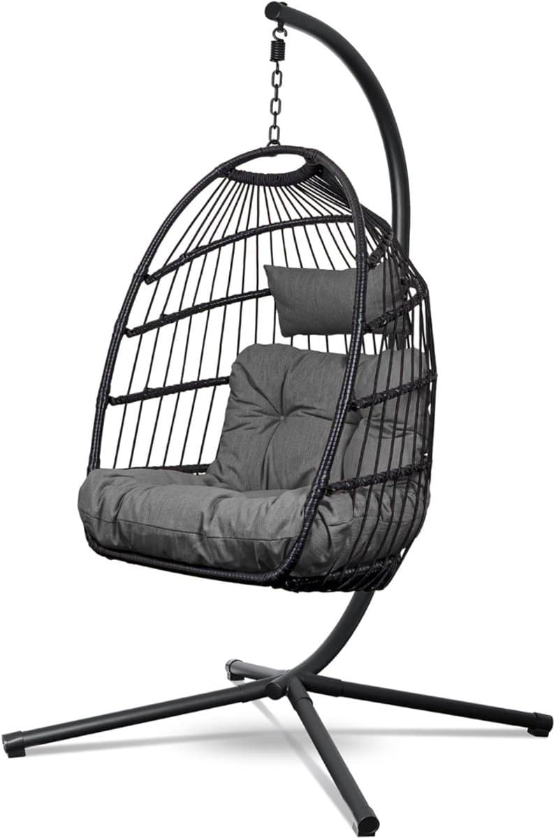 mrkk® hangstoel met standaard egg chair cocoon