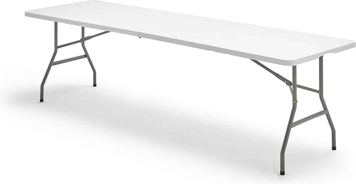 multifunctionele klaptafel wit opvouwbaar afmeting 240 x 74 x