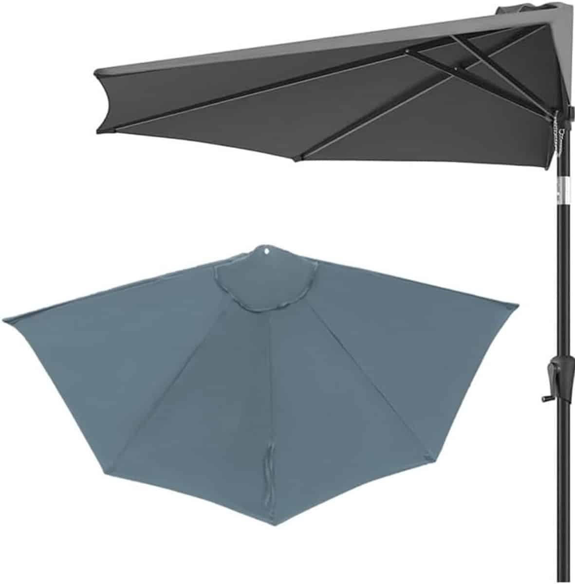 muurparasol vervangingsdoek parasolhoes halve patio buiten zonnen